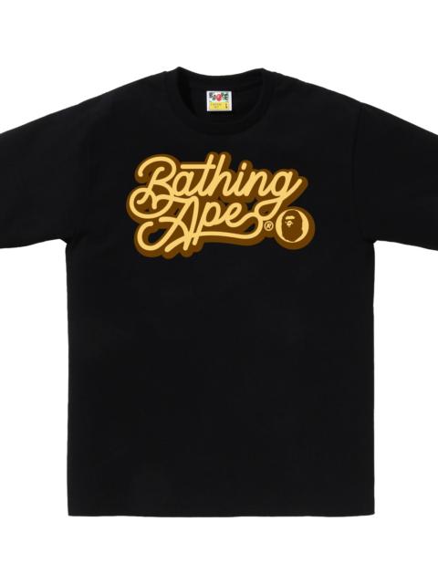 A BATHING APE® Bathing Ape Script Logo Tee "Black" BAPE089
