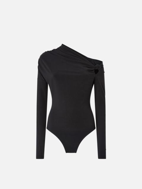 PINKO BODYSUIT WITH ASYMMETRIC NECKLINE