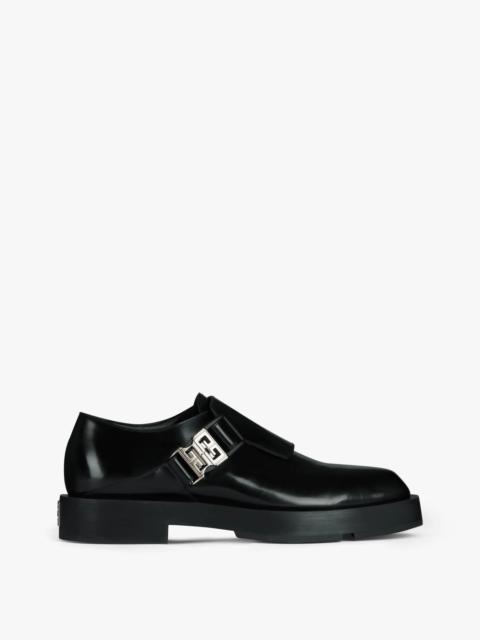Givenchy SQUARED DERBIES IN LEATHER WITH 4G BUCKLE