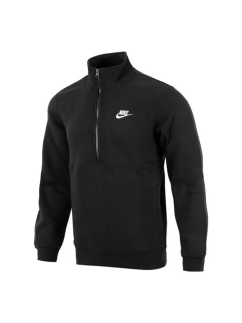 Nike Nike Sportswear Club Half Zip Top 'Black' DD4733-011
