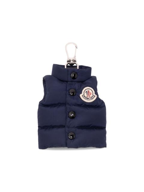 Moncler buttoned padded keyring
