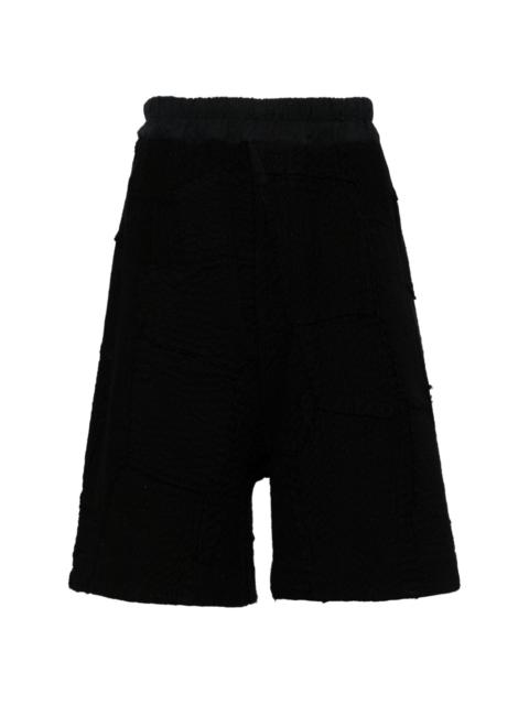By Walid elasticated-waistband cotton shorts