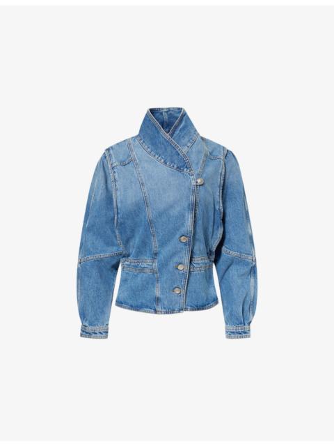 Isabel Marant Étoile Dolie High-Neck Denim Jacket