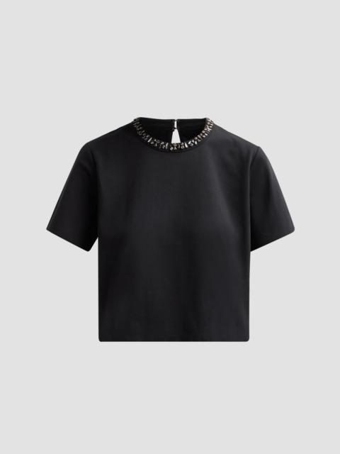 VERONICA BEARD Women's Sebastian Crystal-Embellished T-Shirt - Black