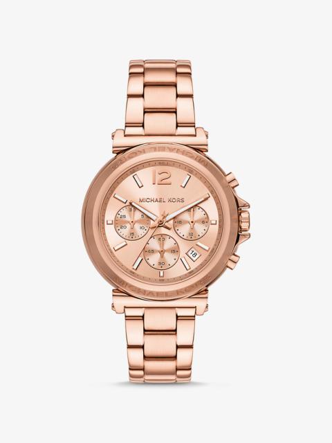 MICHAEL KORS Oversized Maren Rose Gold-Tone Watch