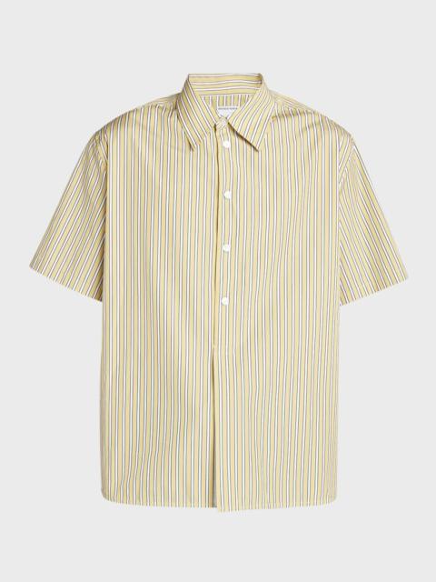 Men's Outline Stripe Poplin Sport Shirt