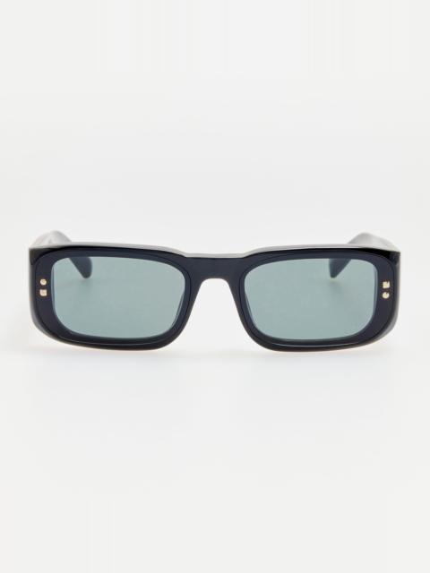 LINDA FARROW Pisco Sunglasses in Black