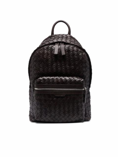 OFFICINE CREATIVE interwoven-design zip-fastening backpack