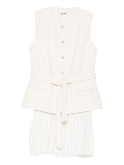 Sandro sequin-embellished pleated mini dress