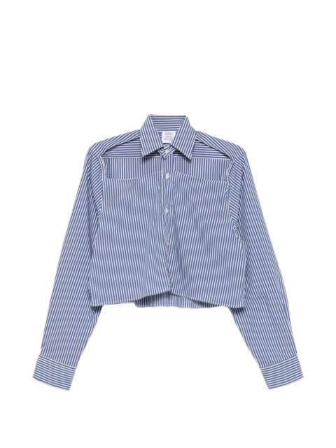 VETEMENTS striped cropped shirt