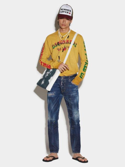 DARK BOB WASH SKATER JEANS