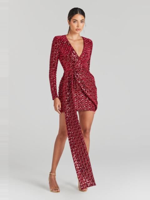 NADINE MERABI Chrissy Red Dress