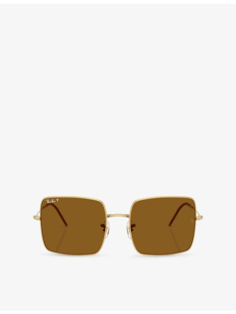 Ray-Ban RBR0104S Square-Frame Metal Sunglasses