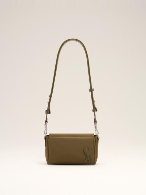 AMI Paris BROWN NYLON MARCEL LUNCH BOX BAG