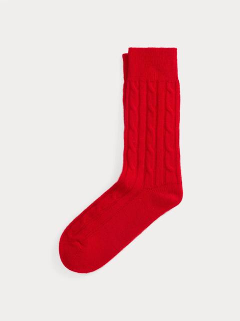 Polo Ralph Lauren Cable-Knit Wool-Blend Socks