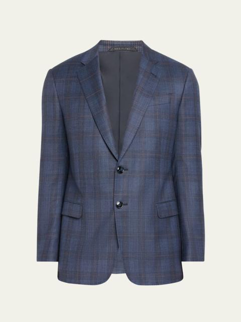 GIORGIO ARMANI Men's Windowpane Plaid Sport Coat