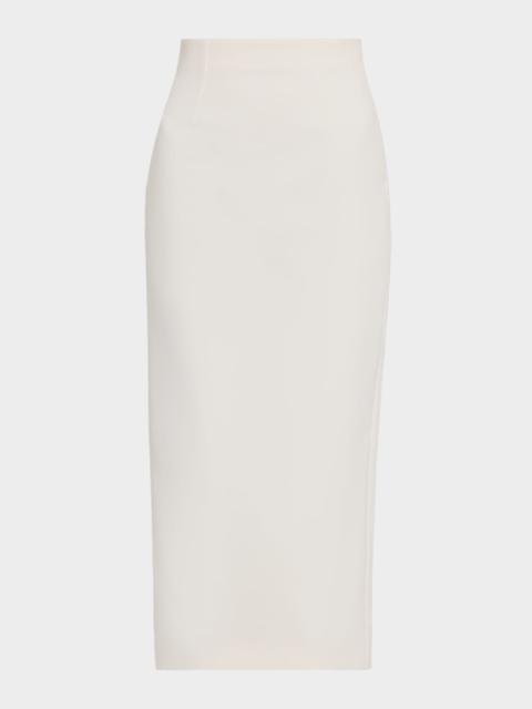ROLAND MOURET Crepe Midi Skirt