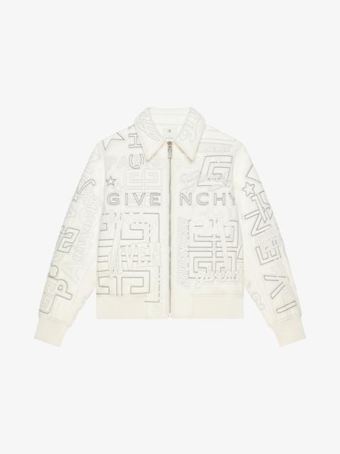 QUILTED BOMBER JACKET IN LEATHER