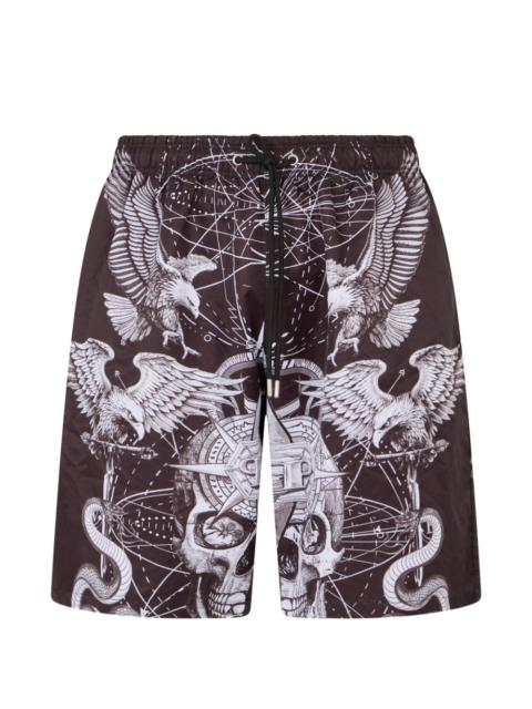 PHILIPP PLEIN tattoo print shorts
