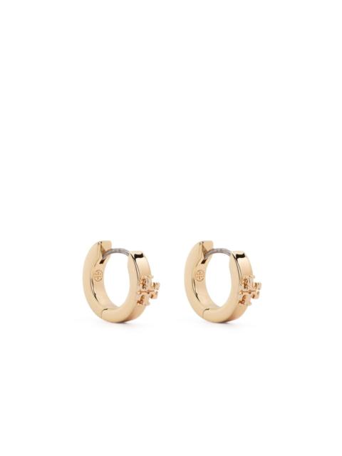 TORY BURCH Double T-motif polished earrings