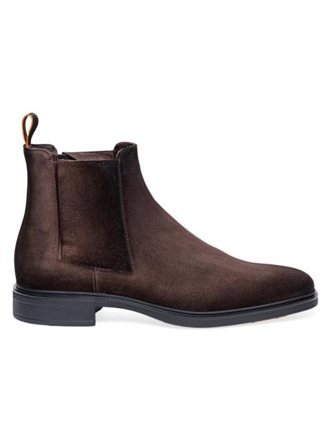 Santoni Men's Easy On Chelsea Boots - Dark Brown