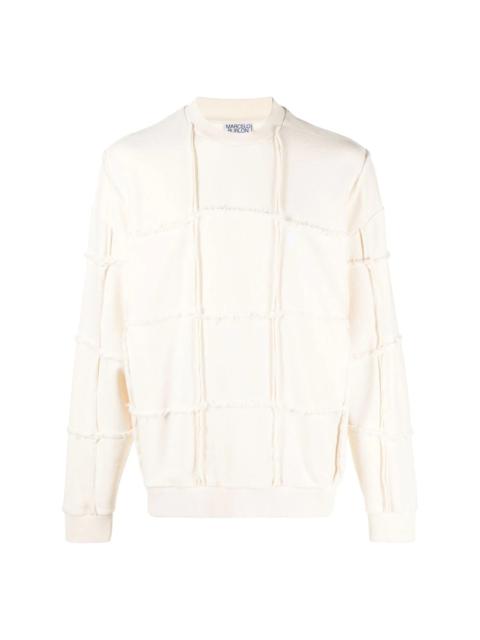 Marcelo Burlon County Of Milan seam-detailing crew neck jumper