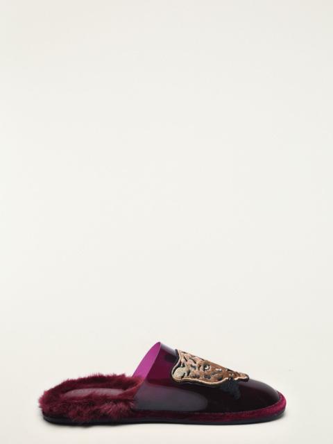 FARM RIO Crystal Fluff Hotel Slipper