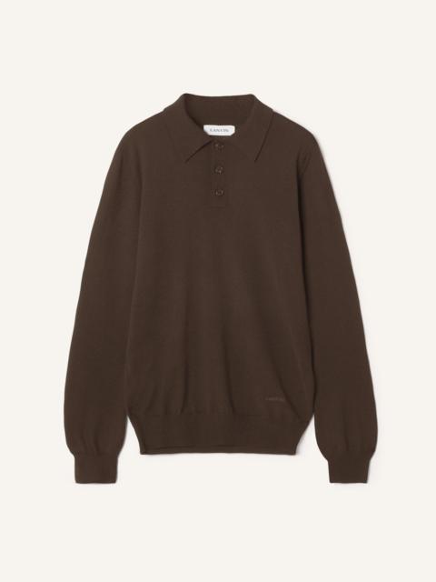 Lanvin CLASSIC POLO SHIRT IN MERINO WOOL
