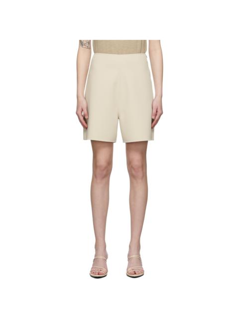 ARCH THE Beige Wide Shorts