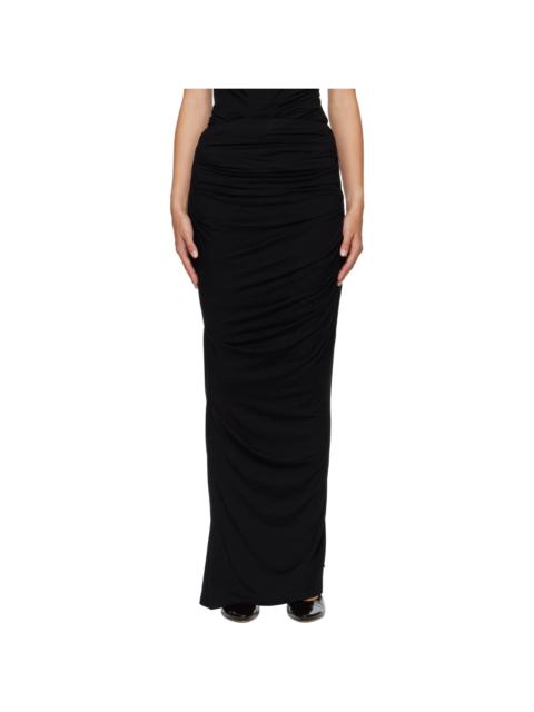 entire studios Black Drape Maxi Skirt
