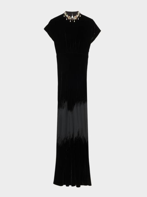 SALONI Fabienne Silk Long Dress