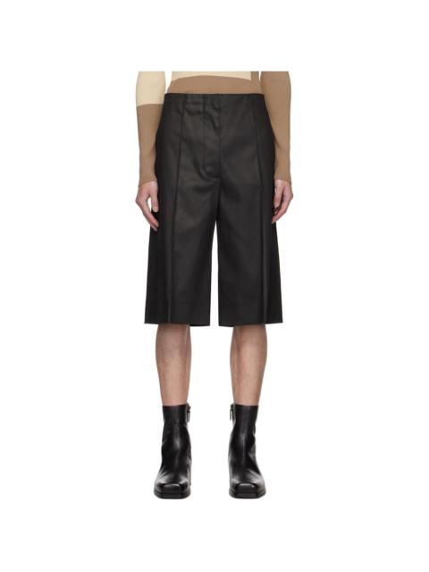 PETER DO Black Oversized Denim Shorts