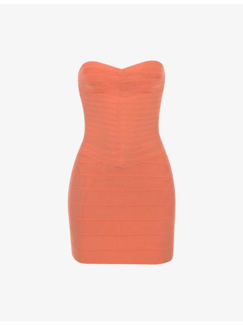 House of CB The Sweetheart Strapless Stretch-Woven Mini Dress