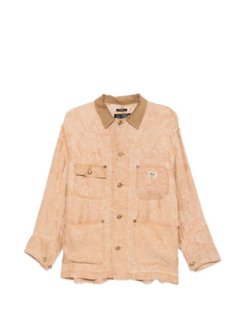 R13 floral corduroy oversized jacket
