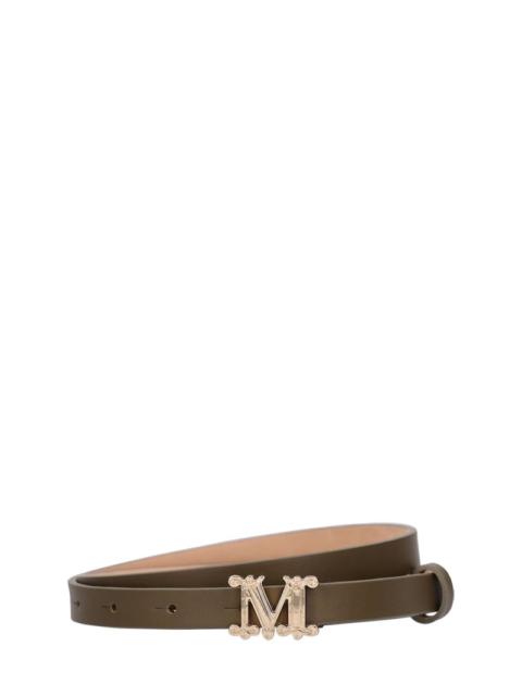 1.5cm Logo soft leather belt