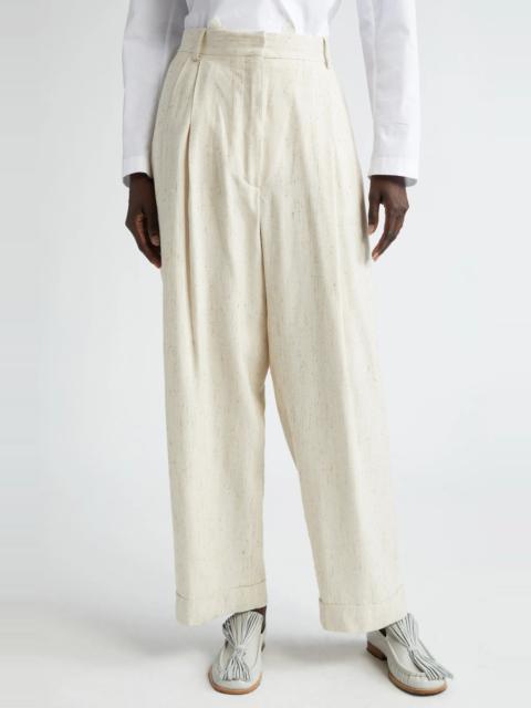 Partan Pleated High Waist Trousers