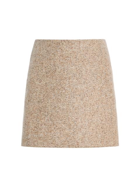 BLAZÉ MILANO Coci Alpaca-Wool Mini Skirt neutral