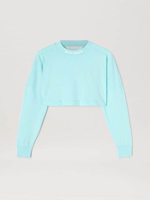 Palm Angels Classic Logo Over Crop T-shirt