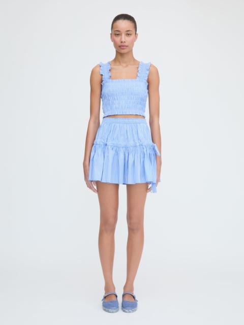 Hill House Home The Chelsea Skirt - Blue Stripe