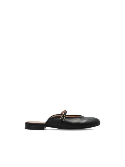 FURLA Etoile strap-detail leather mules