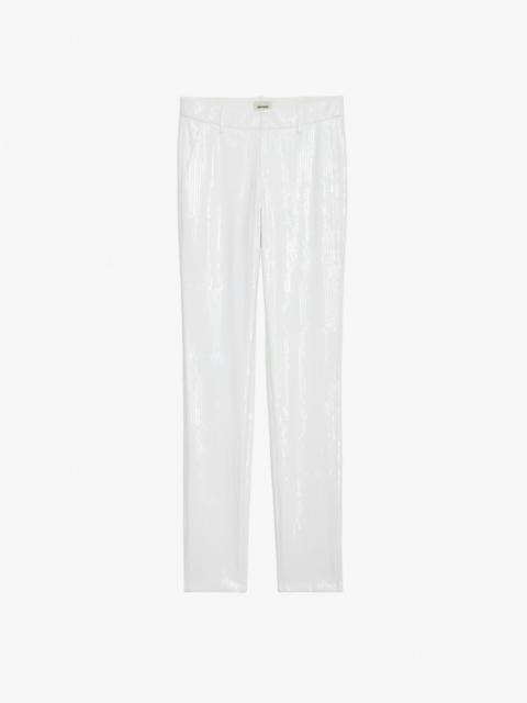 Zadig & Voltaire Prune Sequin Pants