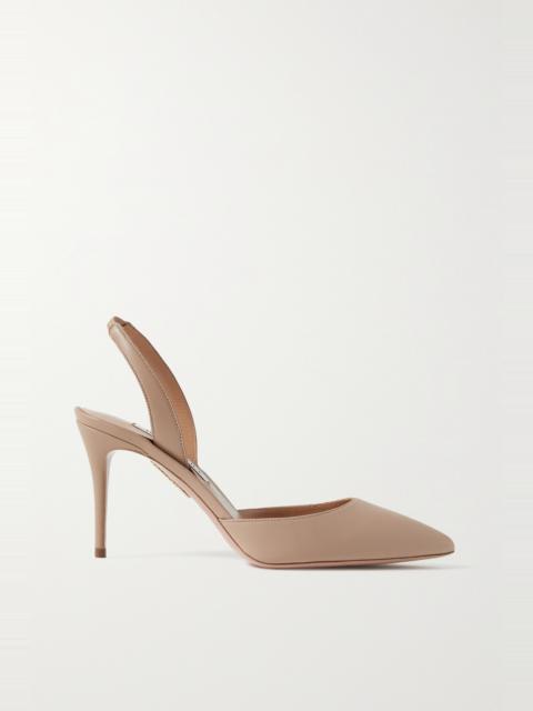 So Nude 85 leather slingback pumps