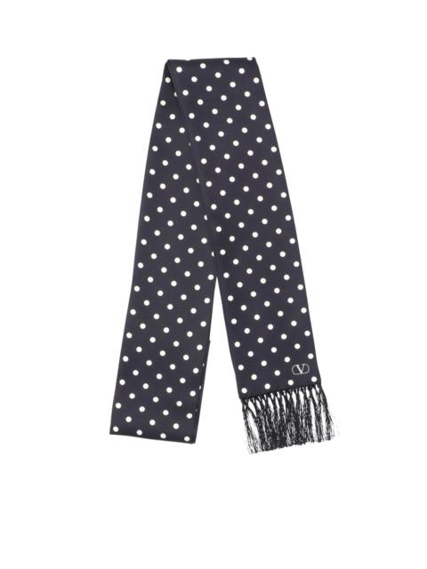 Valentino POLKA DOT SILK SCARF