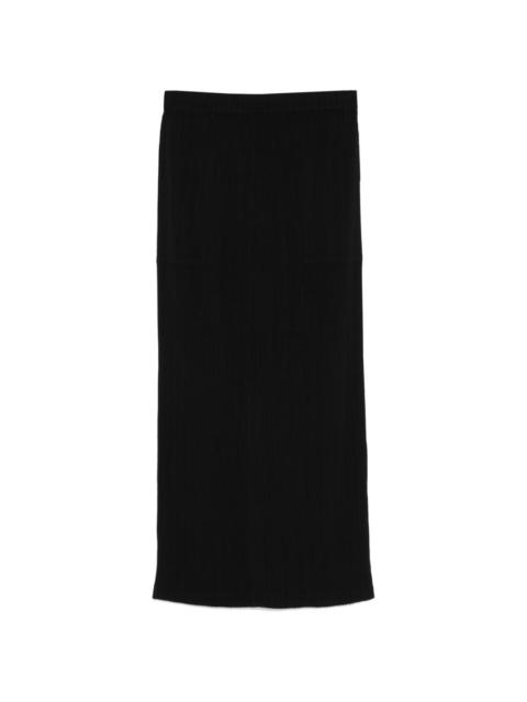 ISSEY MIYAKE Hatching Bottoms midi skirt