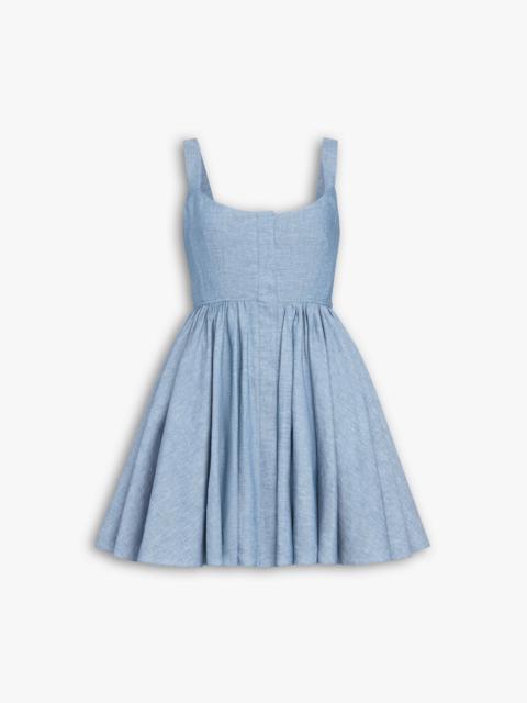 Alaïa CHAMBRAY SKATER DRESS