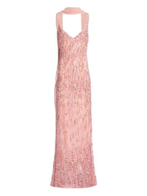ELIE SAAB bead-embellished maxi dress