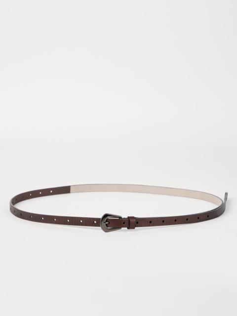 Brunello Cucinelli Carved leather belt