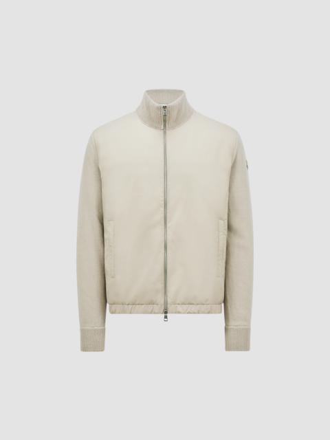 Moncler Padded Wool & Cashmere Zip-Up Cardigan
