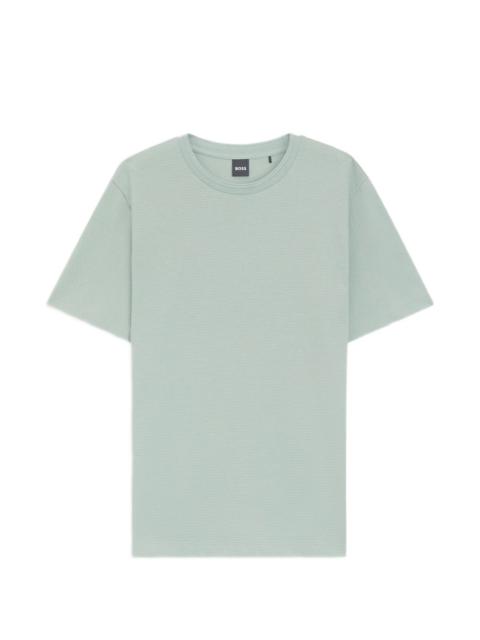 BOSS bubble-jacquard T-shirt