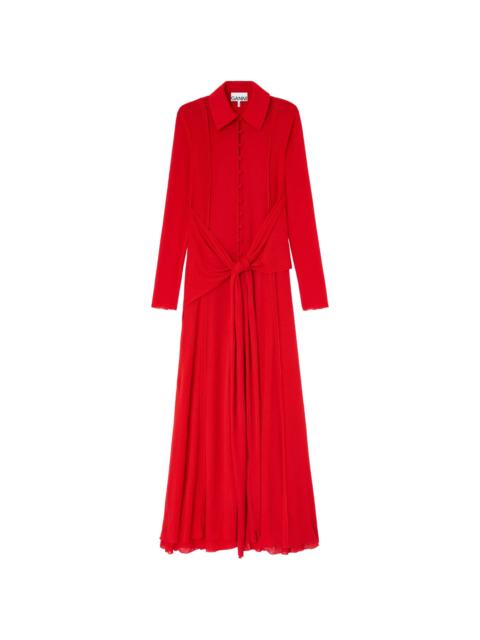 knee length mother of the groom dresses Orchid Long Sleeves A-Line Knee Length Mother Of Bride Dress main image 0
